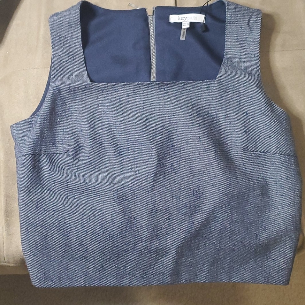 Denim crop top